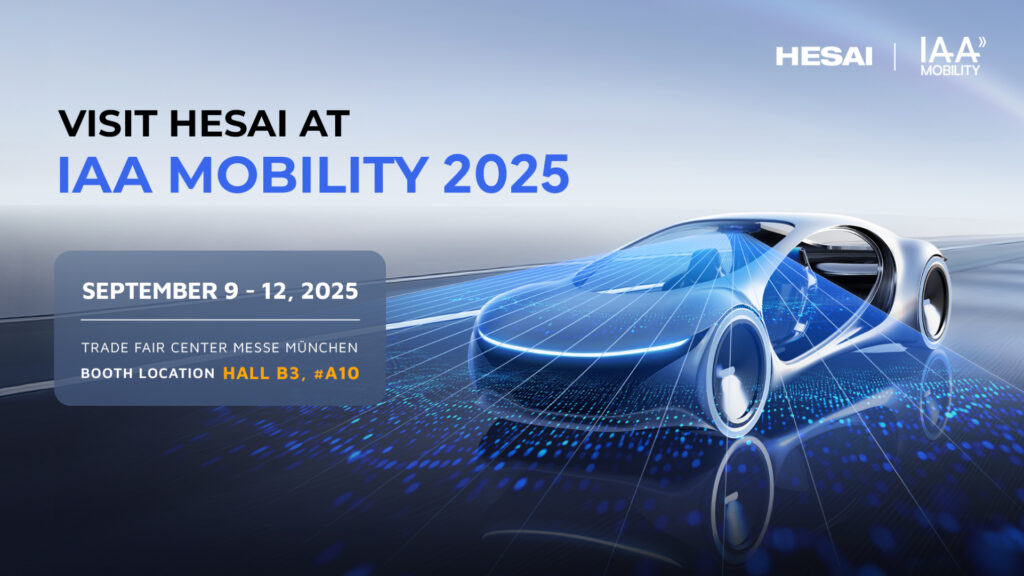 Hesai to Unveil High-Performance Lidar for L3 Autonomous Driving at IAA Mobility 2025