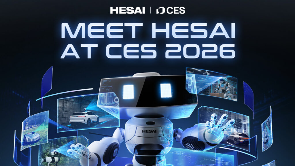 Hesai to Exhibit at CES 2026 with Cutting-Edge ADAS and Robotics Lidar Solutions